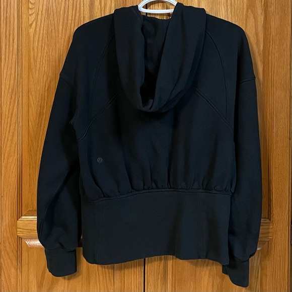 3/$100 Lululemon Hugged Waist Cotton Zip Hoodie Black size 6 - Picture 3 of 8